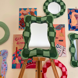 Clothó – Green Checkered Mirror