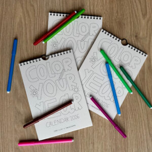 Color Your Year Calendar 2026 x Danaillama