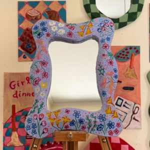 Clothó – Lilac Floral Mirror 1