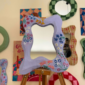 Clothó – Lilac Floral Mirror 2